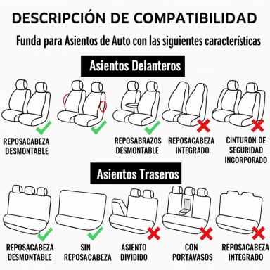 FUNDAS ASIENTO HYUNDAI ECO CUERO NEGRO – 9 PIEZAS BORDADAS - 3