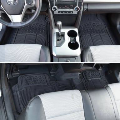 PACK CUBRE PISOS DE GOMA INTERIOR Y MALETERO UNIVERSAL - 4