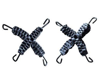 PACK 2 PULPO TENSOR CADENAS PARA NIEVE 4 PUNTAS - 1