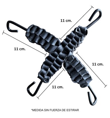 PACK 2 PULPO TENSOR CADENAS PARA NIEVE 4 PUNTAS - 4