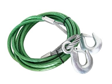 CABLE REMOLQUE CARGA PARA AUTOS 4 METROS 7000 KILOS - 1