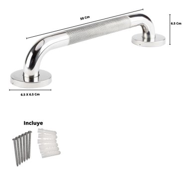 BARRA METALHSA SEGURIDAD INOXIDABLE CON TAPA 50 CM - 6