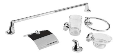 SET DE BAÑO METALICO 6 PIEZAS - 1