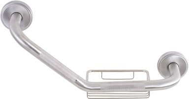 BARRA METALHSA SEGURIDAD INOXIDABLE CON TAPA Y JABONERA 40 CM - 1