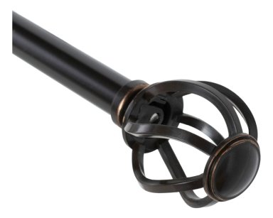 SET BARRAS PARA CORTINA DOBLE 13/16 MM EXTENSIBLE 200-250 CM NEGRO ORB NIDO - 4