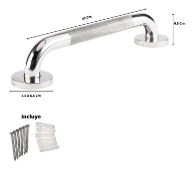 BARRA METALHSA SEGURIDAD INOXIDABLE CON TAPA 45 CM - 6