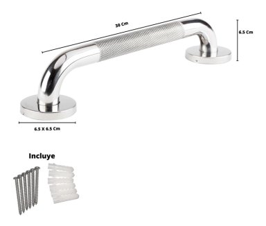 BARRA METALHSA SEGURIDAD INOXIDABLE CON TAPA 30 CM - 6