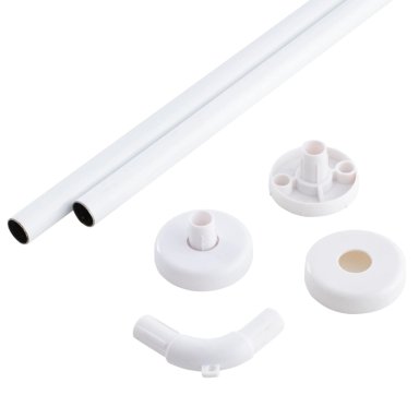 SET DE BARRAS ANGULARES PLASTIFICADAS 19 MM PARA DUCHA 75 X 175 CMS - 2