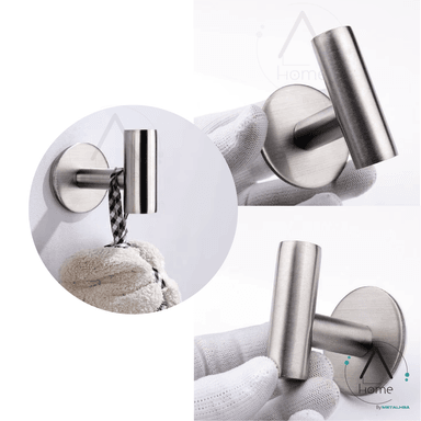 SET DE BAÑO INOXIDABLE PLATEADO 5 PIEZAS - 4