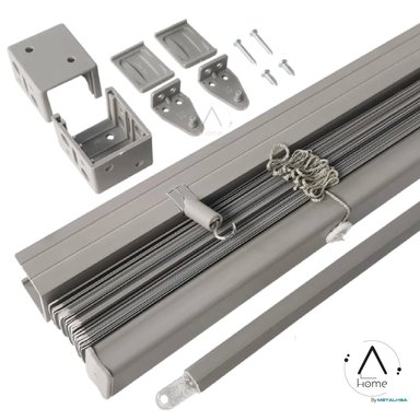 PERSIANA VENECIANA PVC 25MM 160X165 CM MANUAL GRIS CENIZA AURA - 7