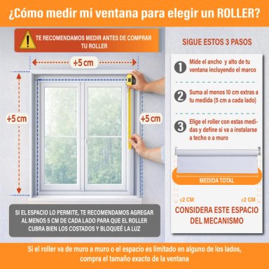 CORTINA ROLLER BLACKOUT 160 X 165 CM COLOR GRIS MARCA SUNFREE - 2