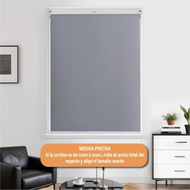 CORTINA ROLLER BLACKOUT 160 X 165 CM COLOR GRIS MARCA SUNFREE - 7