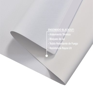CORTINA ROLLER BLACKOUT 220 X 165 CM COLOR BLANCO MARCA SUNFREE - 5