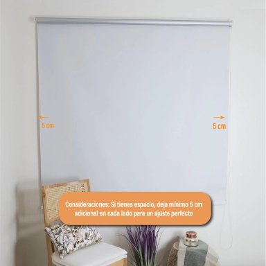 CORTINA ROLLER BLACKOUT 220 X 165 CM COLOR BLANCO MARCA SUNFREE - 6