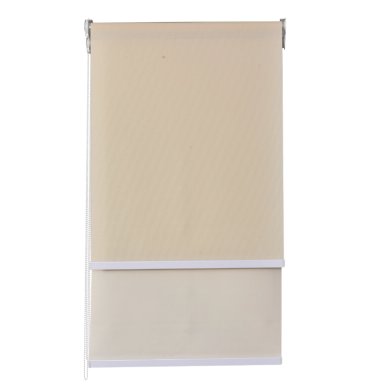 CORTINA ROLLER DOBLE BLACKOUT Y SUNSCREEN 200 X 165 CM COLOR BEIGE MARCA SUNFREE - 1