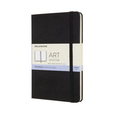 LIBRETA  CUADERNO MOLESKINE DE DIBUJO / MEDIANO / NEGRO - 1