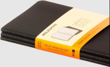 PACK X3 LIBRETAS MOLESKINE CAHIER BOLSILLO NEGRO - 2