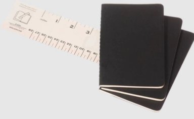 PACK X3 LIBRETAS MOLESKINE CAHIER BOLSILLO NEGRO - 3