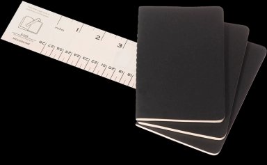 PACK X3 LIBRETAS MOLESKINE CAHIER BOLSILLO NEGRO - 7