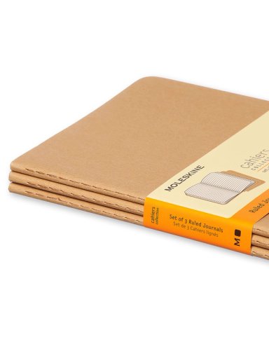 LIBRETAS CAHIER. SET DE 3 - T. BLANDA - POCKET - DE RAYAS - 3