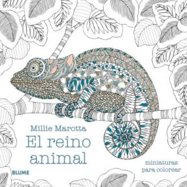 LIBRO MINIATURAS PARA COLOREAR - REINO ANIMAL - MILLIE MAROTTA - 1