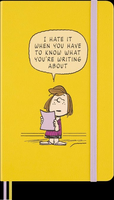 CUADERNO PEANUTS PATTY - TAPA DURA - LARGE - DE RAYAS - 7