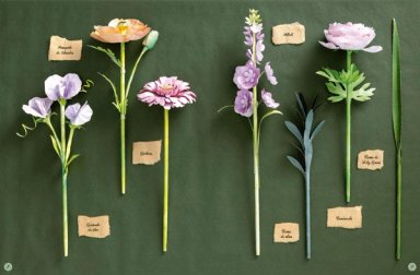 FLORES DE PAPEL DE EDITORIAL CONTRAPUNTO - 9
