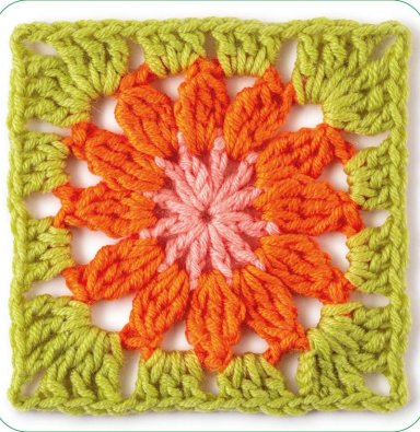 MEZCLA Y COMBINA GRANNY SQUARES FLORES. 50 DISEÑOS - 2
