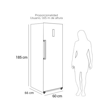 FREEZER VERTICAL NO FROST 274 LTS LFV-360NFI INOX - 10