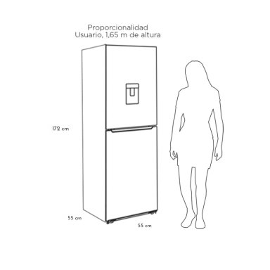 REFRIGERADOR BOTTOM FREEZER FRIO DIRECTO 240 LTS LRB-260DFIW - 10