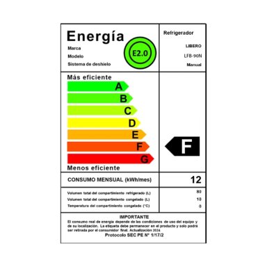 FRIGOBAR RETRO LFB-90N NEGRO - 4