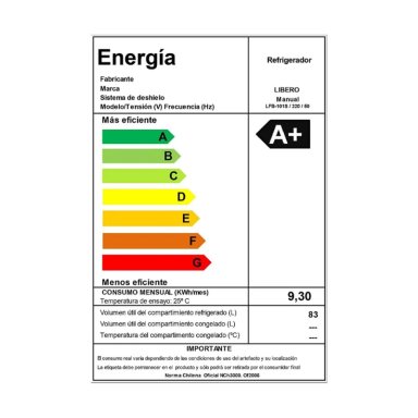 FRIGOBAR 92 LTS LFB-101S INOX - 3
