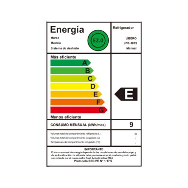 FRIGOBAR 92 LTS LFB-101S INOX - 6