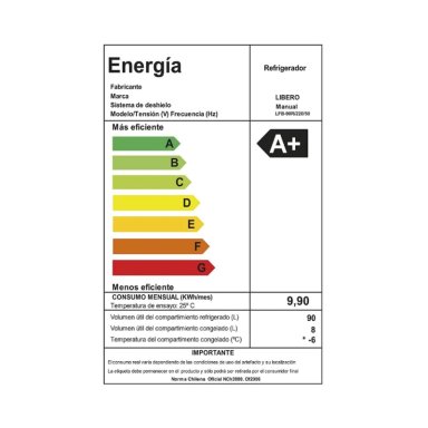 FRIGOBAR 92 LTS LFB-101N NEGRO - 11