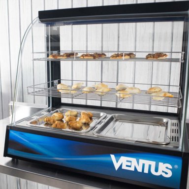 VENTUS VITRINA MANTENEDORA DE CALOR CURVA VMCD-2 SOBREMESA - 2