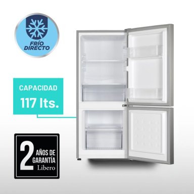 REFRIGERADOR BOTTOM FREEZER FRIO DIRECTO LRB-140DFI INOX - 4