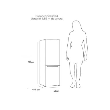 REFRIGERADOR BOTTOM FREEZER FRIO DIRECTO LRB-140DFI INOX - 5