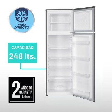 REFRIGERADOR TOP MOUNT FRIO DIRECTO 248 LTS LRT-265DFI - 4