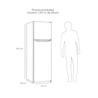 REFRIGERADOR TOP MOUNT FRIO DIRECTO 248 LTS LRT-265DFI - 8