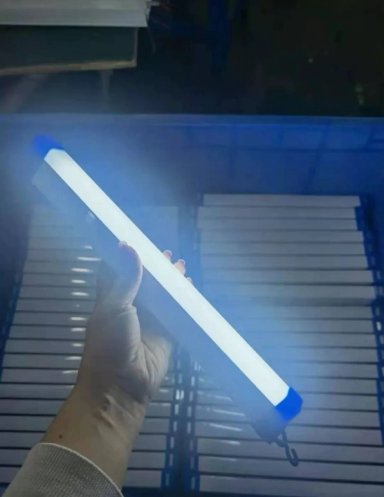 LAMPARA DE EMERGENCIA RECARGABLE AMPOLLETA LUZ LED 32CM USB - 4