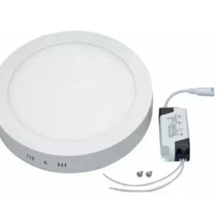 FOCO PANEL PLAFON LED 18W SOBREPUESTO REDONDO LUZ FRIA BLANCA - 1