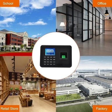RELOJ CONTROL ASISTENCIA BIOMÉTRICO HUELLA ACCESO - 5