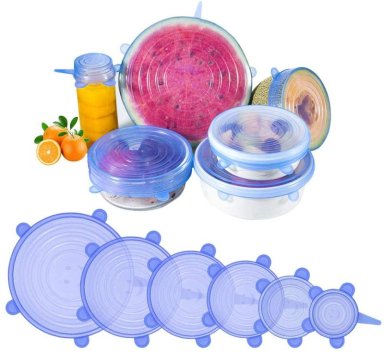 PACK 12 TAPAS SILICONA AJUSTABLES. - 1