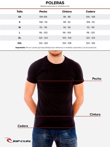 POLERA ML TROPIC NEGRO HOMBRE RIP CURL - 5