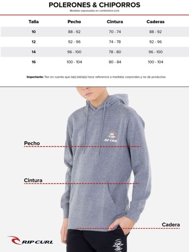 POLERON POLAR WAVEBORN NEGRO INFANTIL RIP CURL - 9