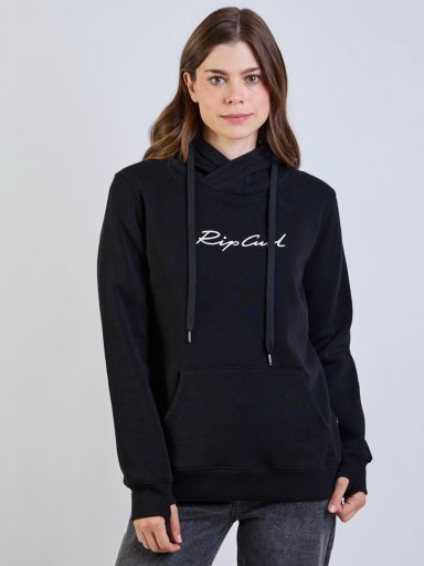 POLERON CANGURO BOREAL NEGRO MUJER RIP CURL - 1