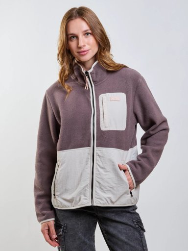 POLERON POLAR VANGUARD CAFE  MUJER RIP CURL - 1