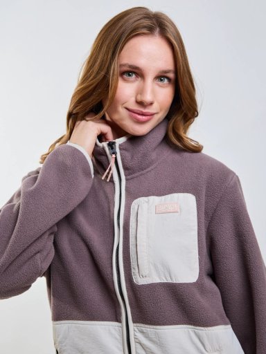 POLERON POLAR VANGUARD CAFE  MUJER RIP CURL - 4