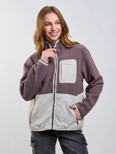POLERON POLAR VANGUARD CAFE  MUJER RIP CURL - 7