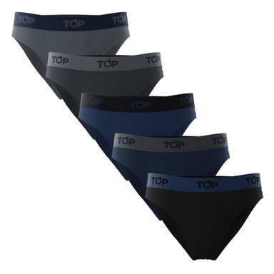 PACK 5 CALZONCILLO ALGODÓN HOMBRE TOP SLIP C1 - 1